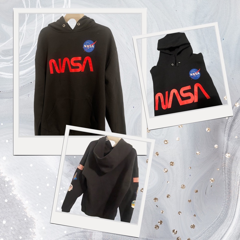 Artist Union Clothing Co. Men’s NASA Space Rocket Ship Hoodie Sweatshirt